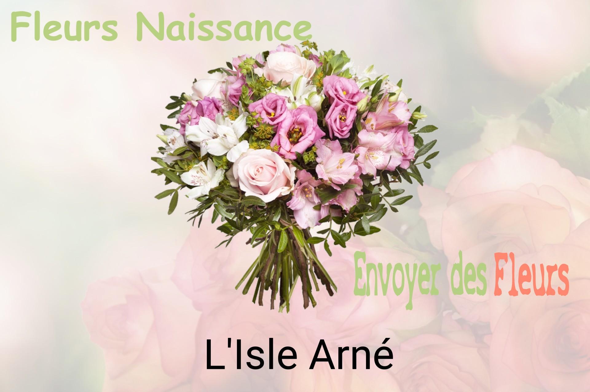 Bouquet de fleurs de naissance livré à L'Isle-Arné